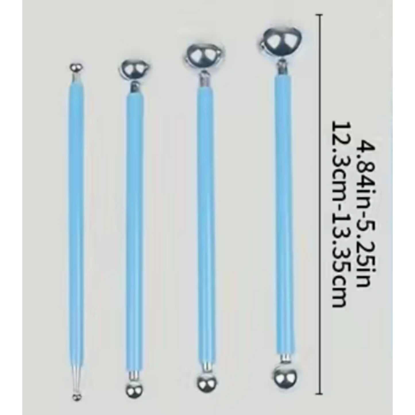 Black or Blue Large Tips Dotting Tools for Dot Art Acrylic Painting Pedicure Nails Tools Set of 4