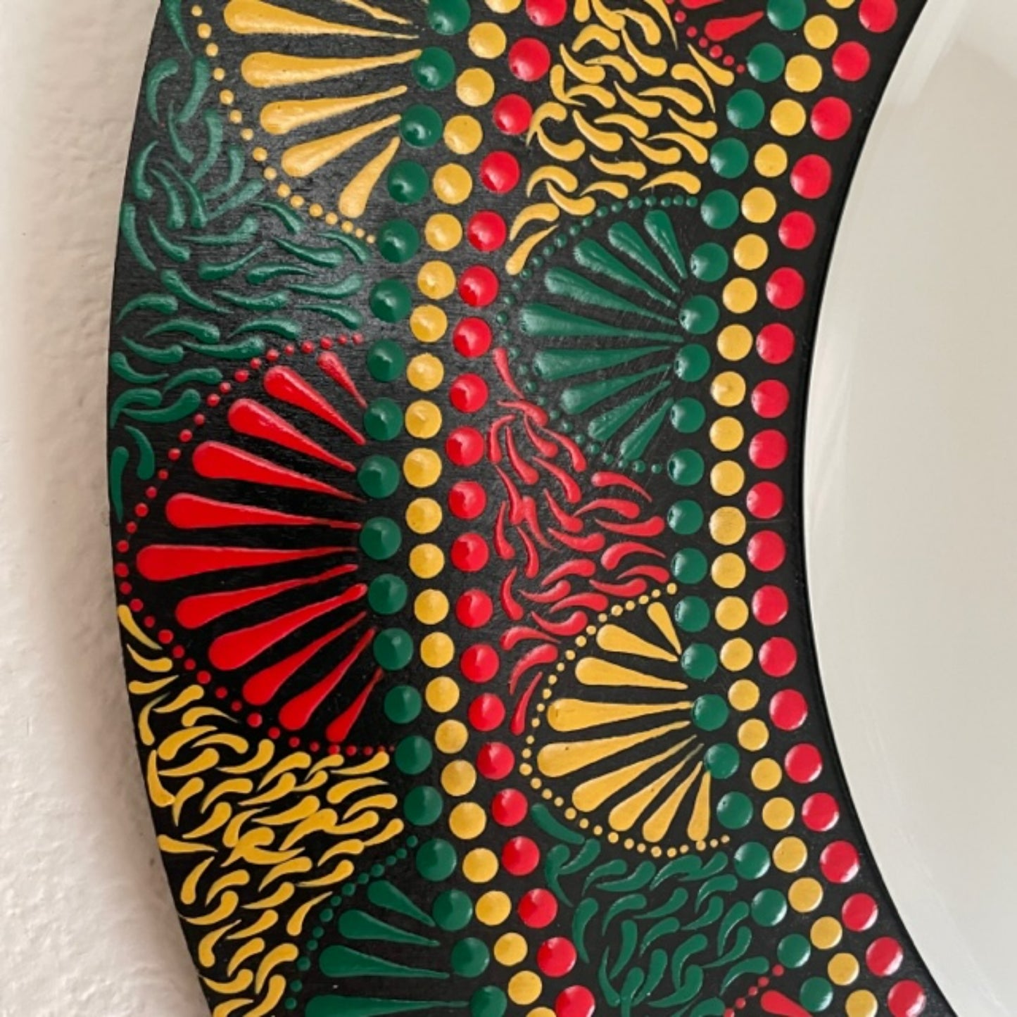 Ethiopian Flag with Star of David Commissioned Artwork Custom Piece