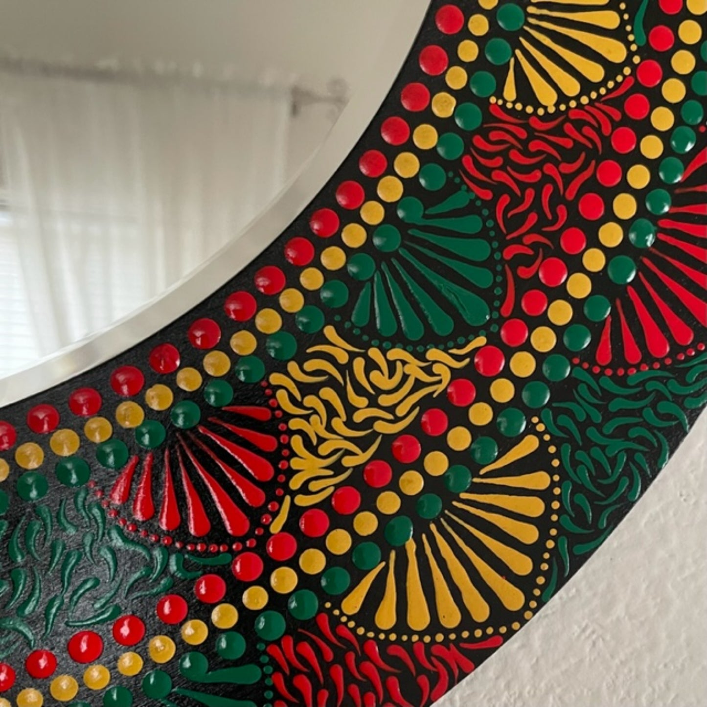 Ethiopian Flag with Star of David Commissioned Artwork Custom Piece
