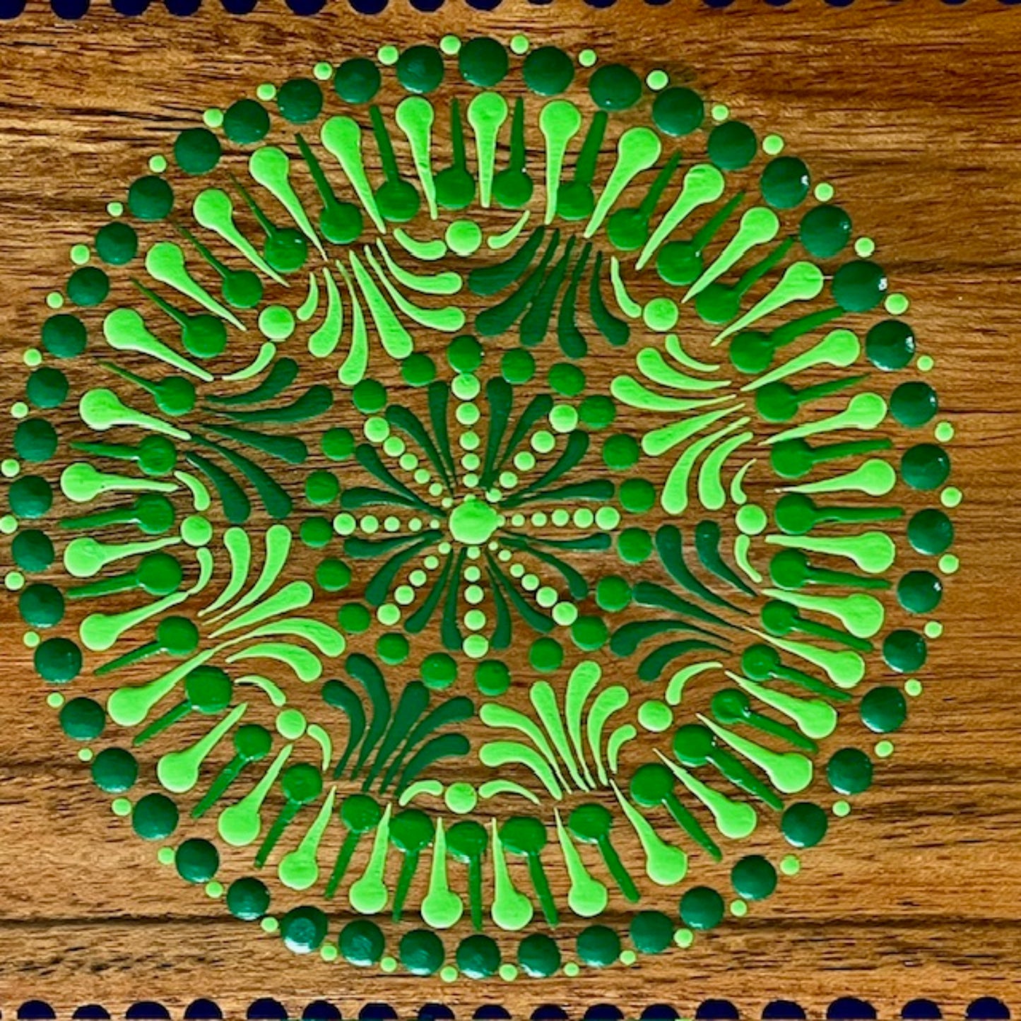 Wood Paddle Heavy Duty with Mini Mandalas 24in by 6.25in Restaurant Kitchen Decor