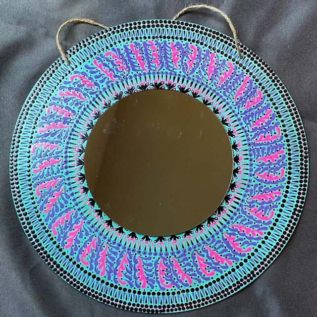 Wall Mirror Mandala Dot Art Handmade Home Decor
