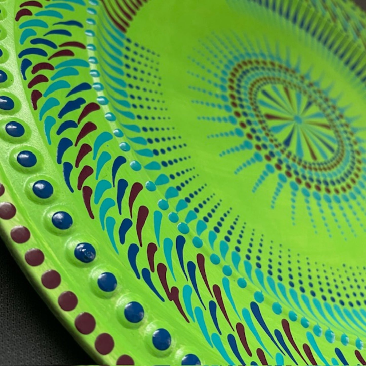 Wedding Centerpiece Henna Mehndi Event 13in Charger Plate