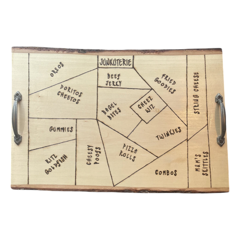 Junkuterie Board Serving Tray Kitchen Dining Room Decor Party Trays