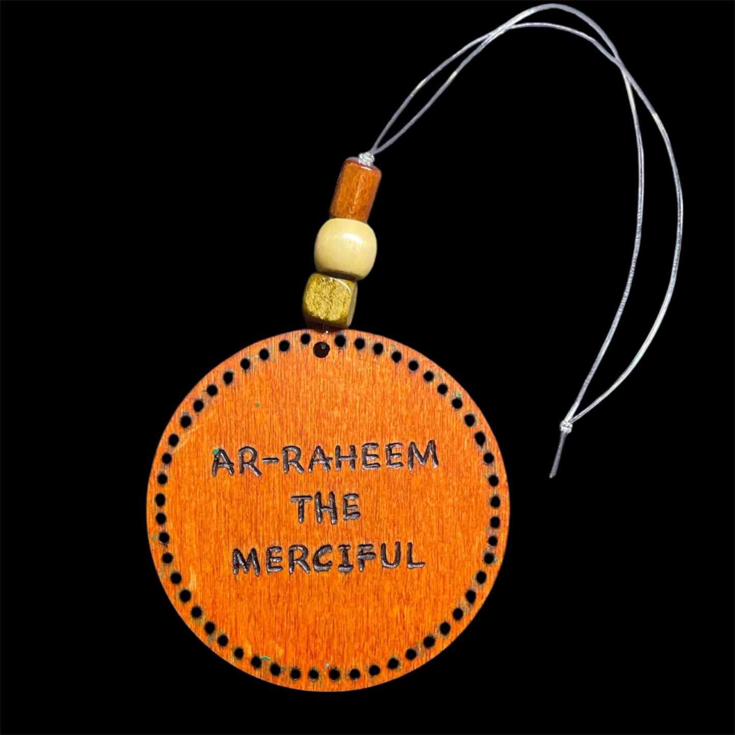 Car Hanging Ornament Travel Dua Allah’s Names Arabic Calligraphy with English Translation