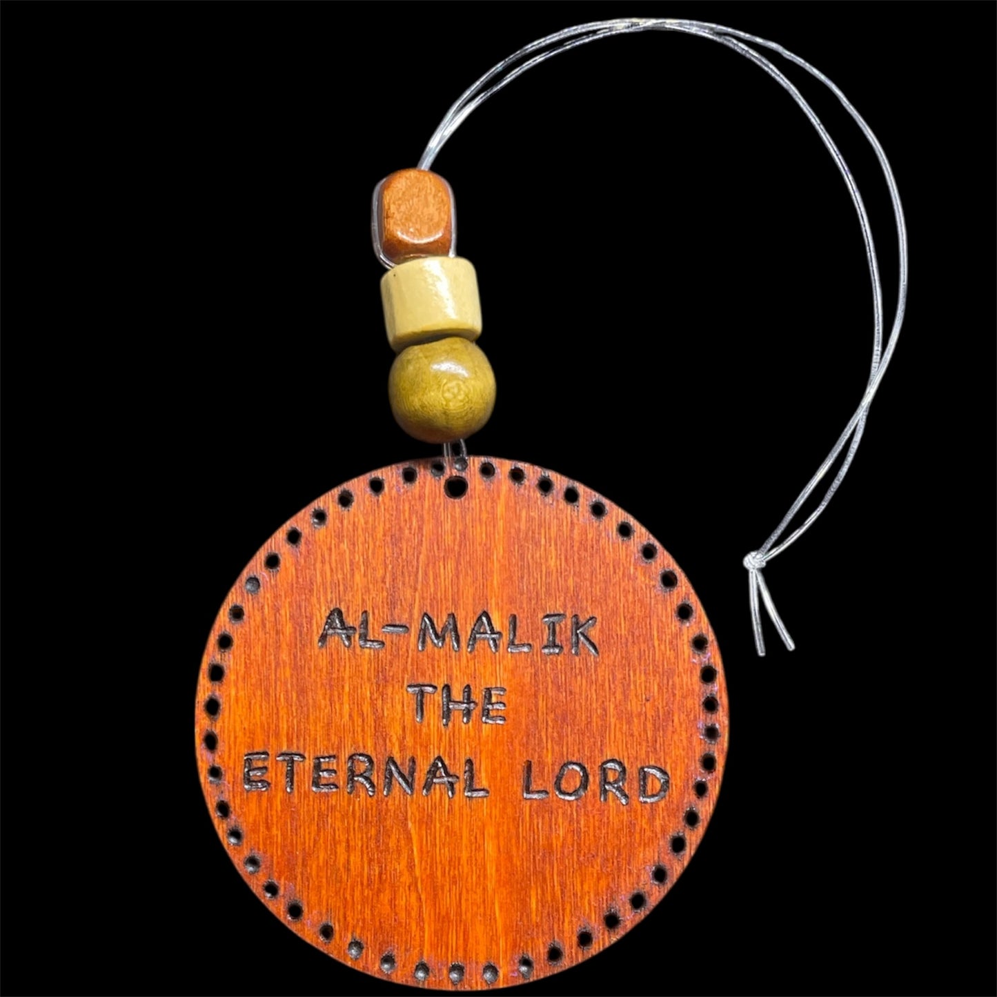 Car Hanging Ornament Travel Dua Allah’s Names Arabic Calligraphy with English Translation