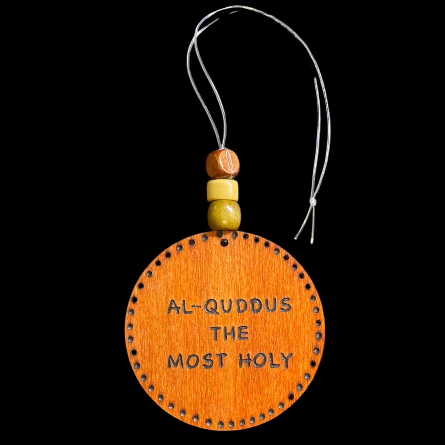 Car Hanging Ornament Travel Dua Allah’s Names Arabic Calligraphy with English Translation