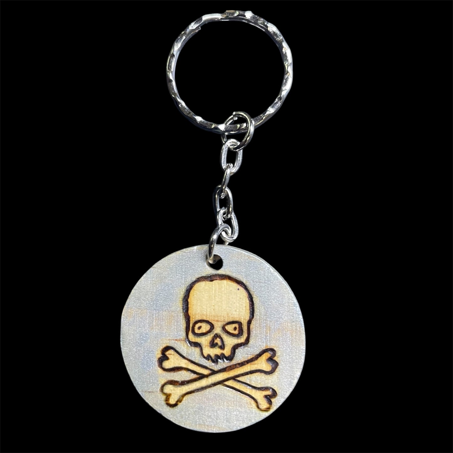 Handmade Wooden Keychains Double Sided Designs