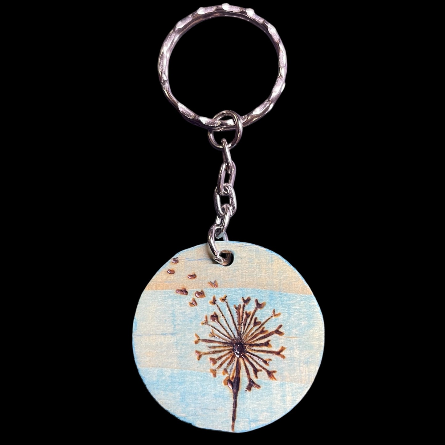 Handmade Wooden Keychains Double Sided Designs
