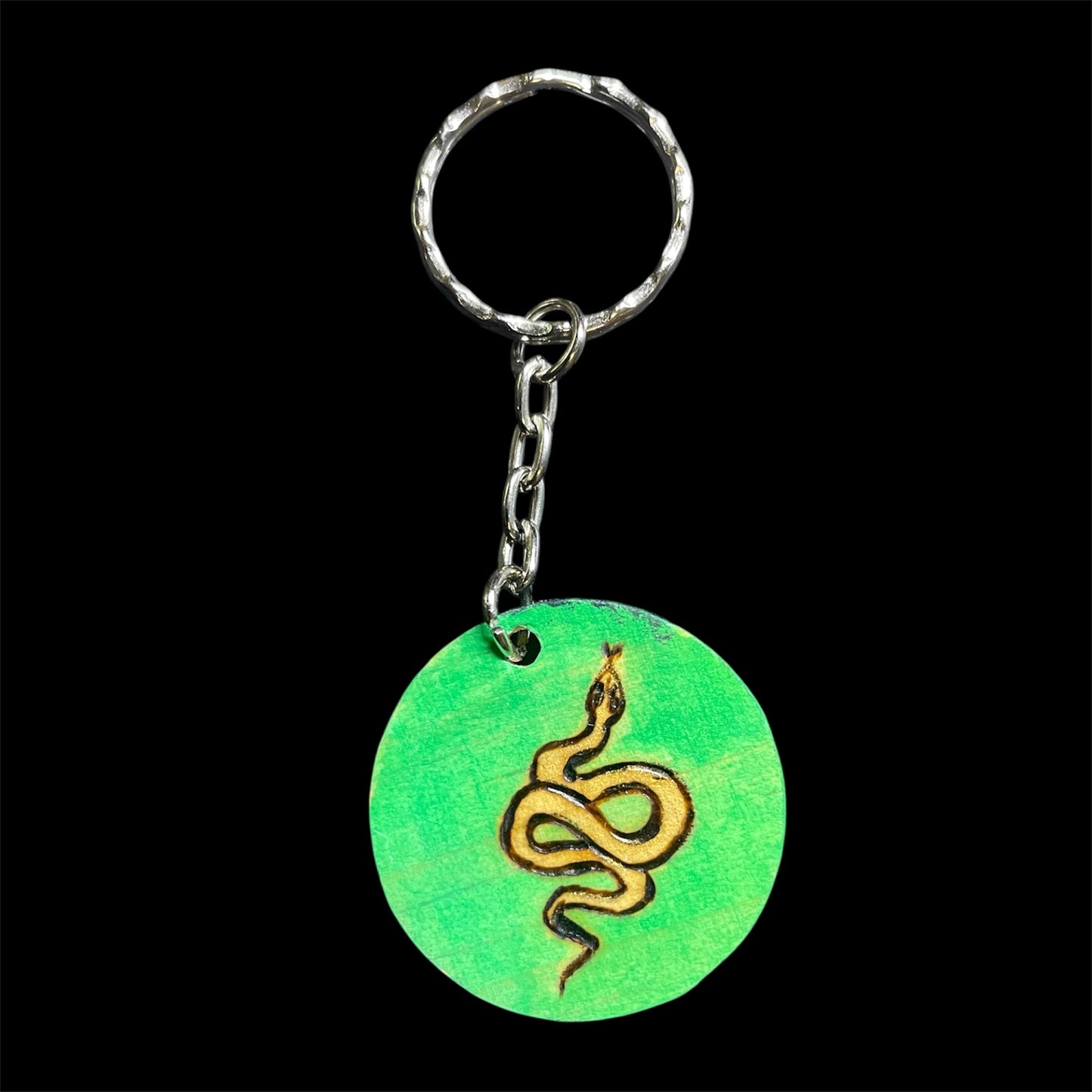 Handmade Wooden Keychains Double Sided Designs