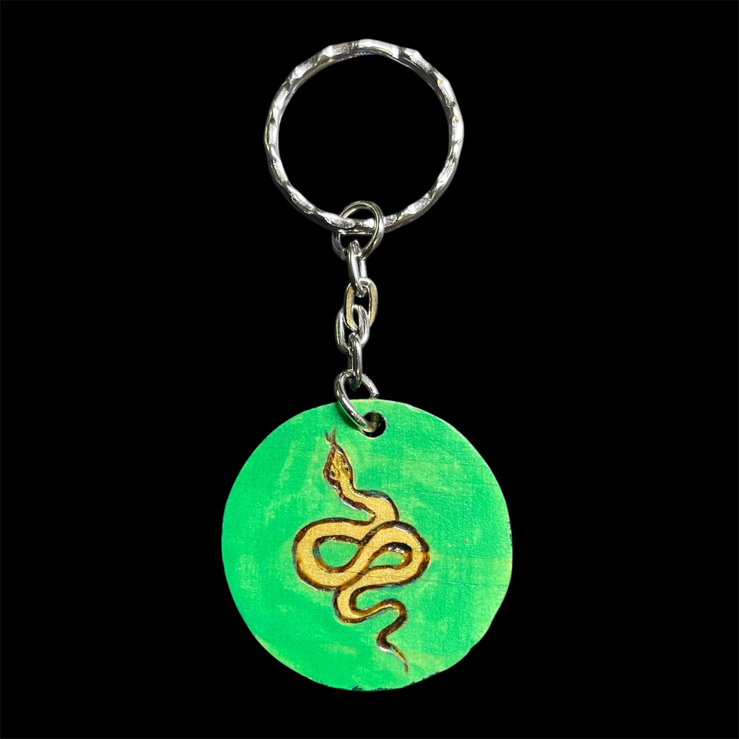 Handmade Wooden Keychains Double Sided Designs