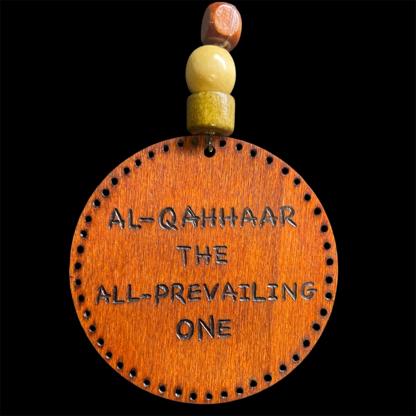 Car Rear View Mirror Ornament Travel Prayer Allah’s Names Arabic Calligraphy with English Translation