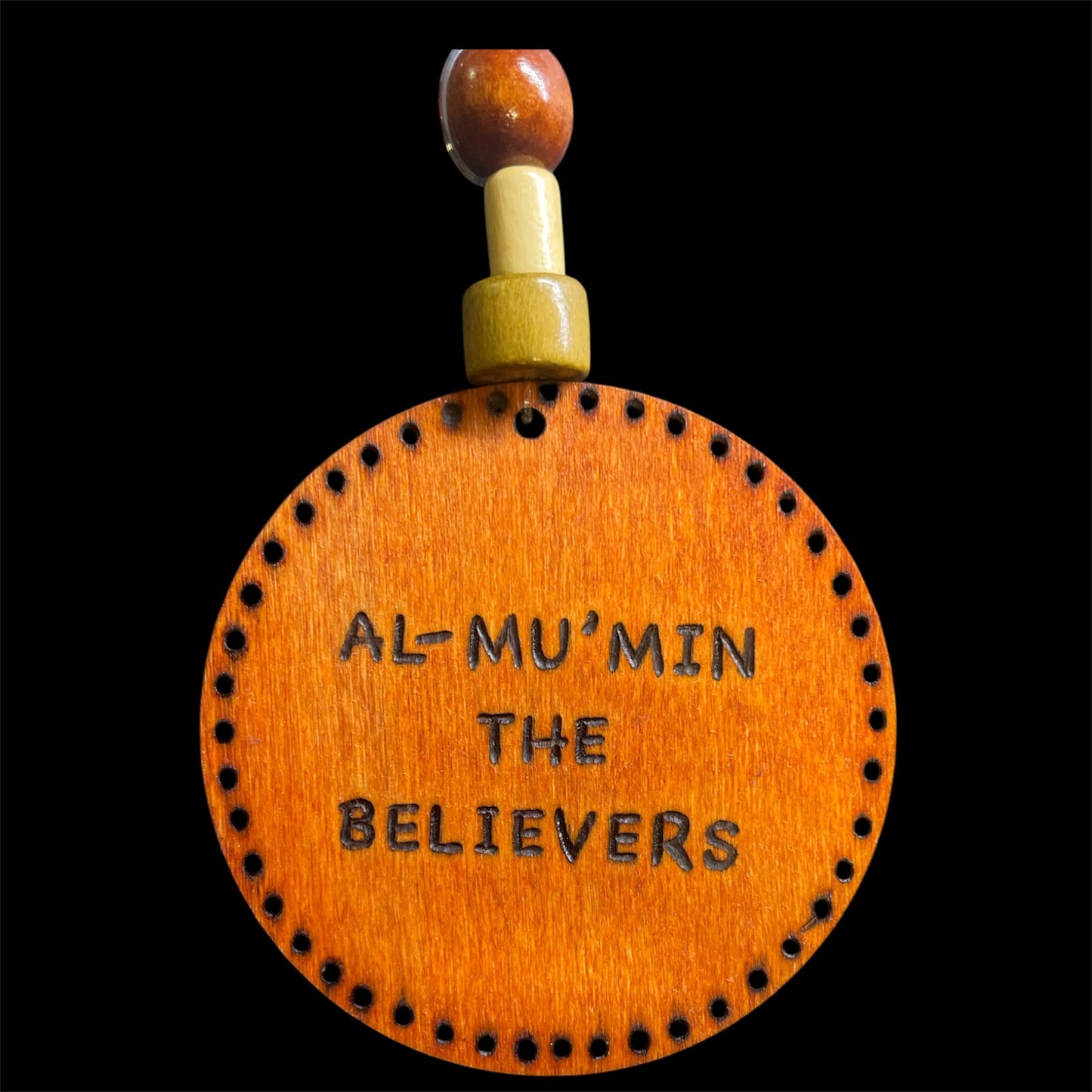 Car Rear View Mirror Ornament Travel Prayer Allah’s Names Arabic Calligraphy with English Translation