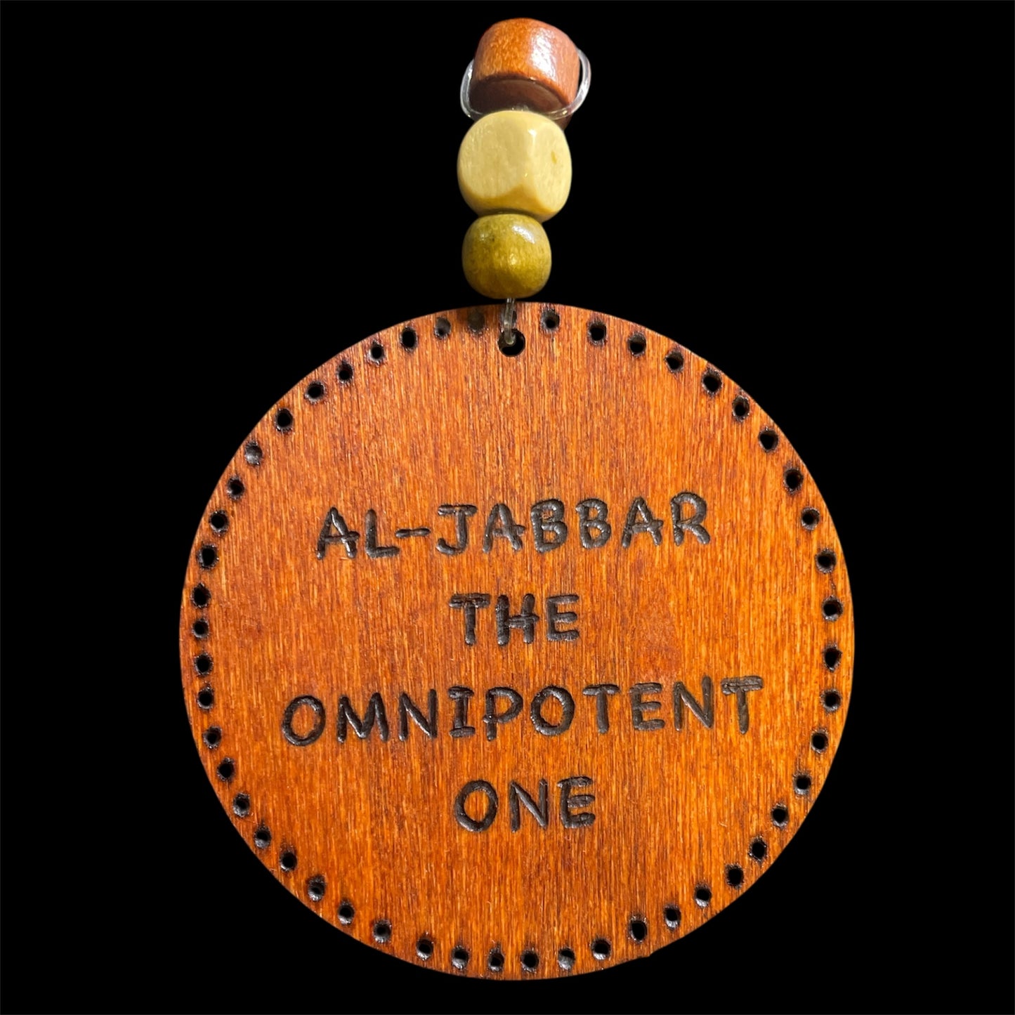 Car Rear View Mirror Ornament Travel Prayer Allah’s Names Arabic Calligraphy with English Translation