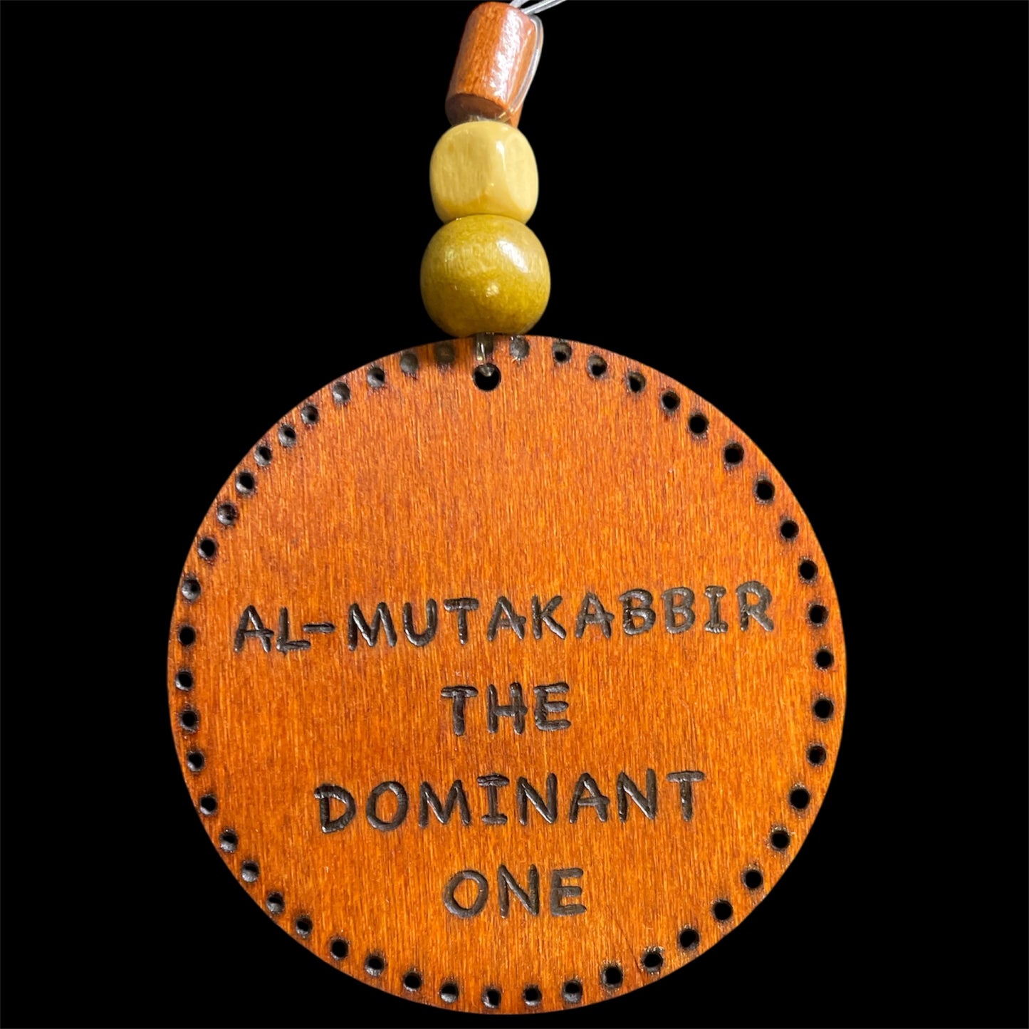 Car Rear View Mirror Ornament Travel Prayer Allah’s Names Arabic Calligraphy with English Translation