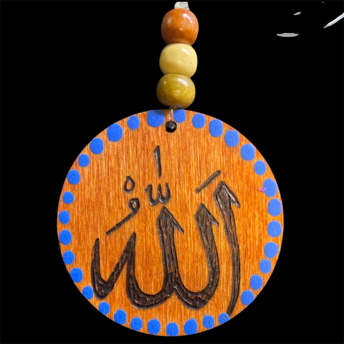 Car Rear View Mirror Hanging Ornament Allah Muhammad PBUH Arabic Calligraphy