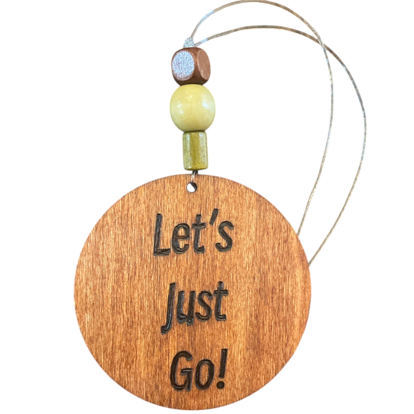 Christmas Tree Ornaments | Wood-Burned | Positive Quotes | Floral Designs