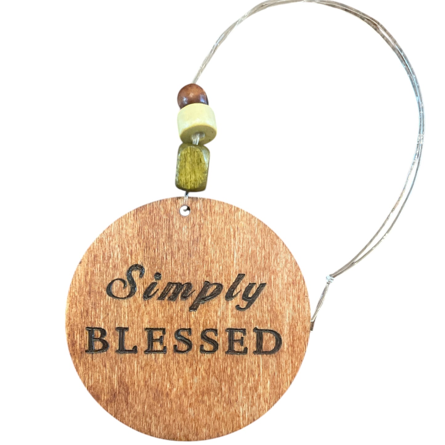 Christmas Tree Ornaments | Wood-Burned | Positive Quotes | Floral Designs