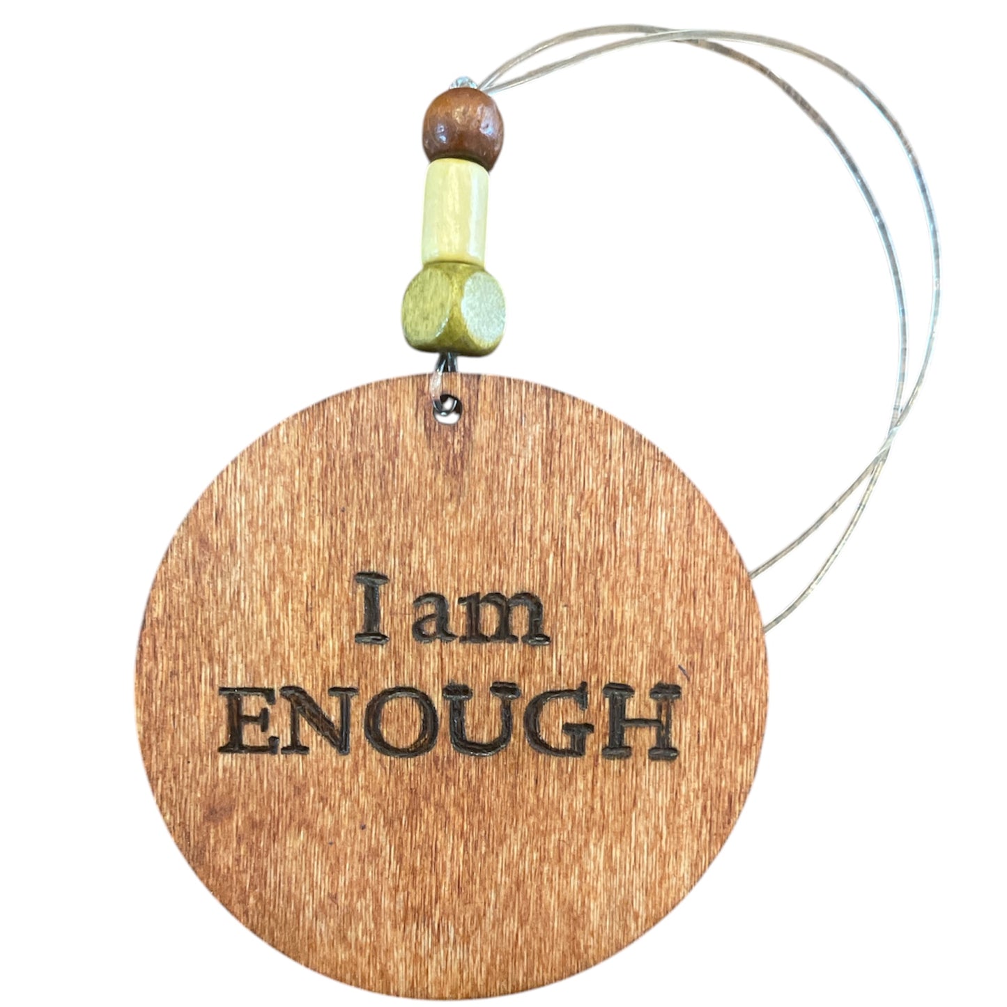 Christmas Tree Ornaments | Wood-Burned | Positive Quotes | Floral Designs
