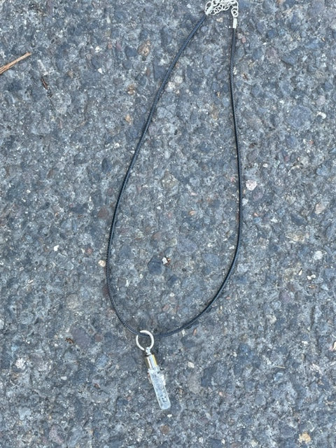 Dragonfly Clear Necklace or Keychain Writing on Rice Handmade Unique Jewelry