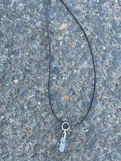 Purple Snake Necklace or Keychain Writing on Rice Handmade Jewelry