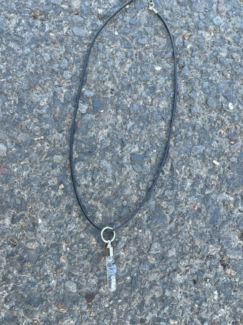 Dragonfly Necklace or Keychain Blue Color Writing on Rice Handmade Jewelry