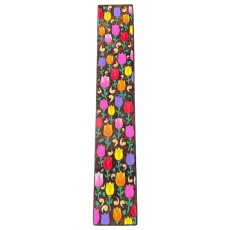 Garden of Tulips Inspired Long Wooden Panel Garden Decor Hallway Decor