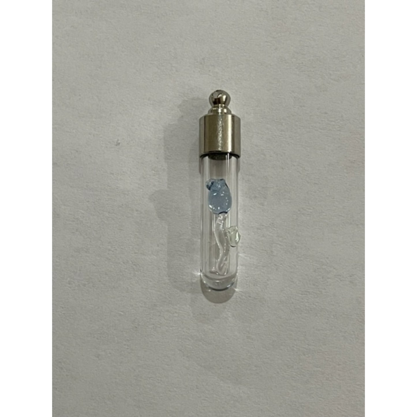 Writing on Rice Jewelry Blue Rose Necklace - East West Art Creations