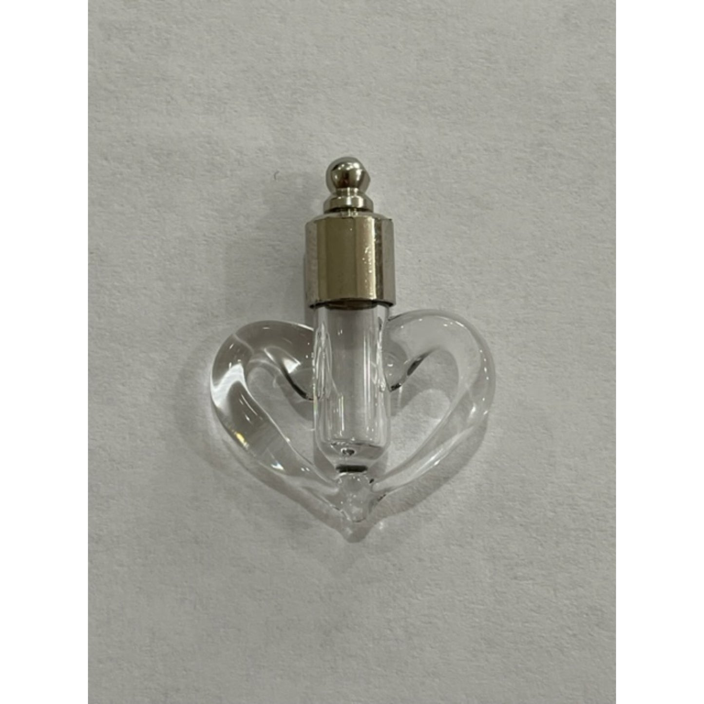 Writing on Rice Jewelry Clear Heart Necklace - East West Art Creations
