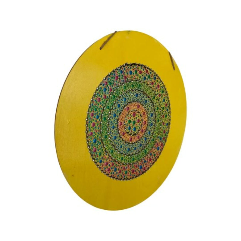 Burst of Spring Inspired Dot Artwork with Rhinestones 11.75in Diameter