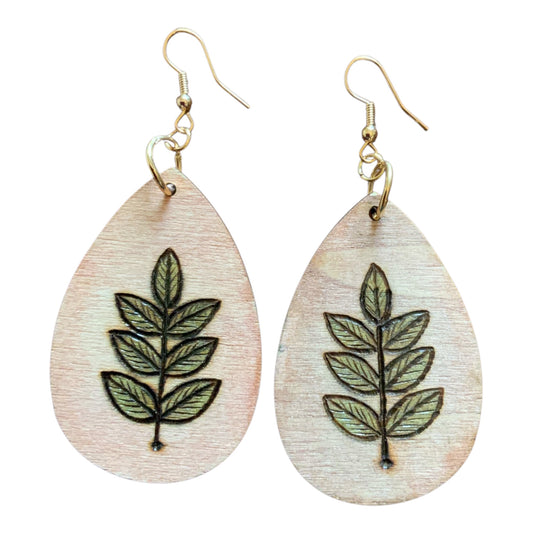 Tree Branch Earrings Lightweight Teardrop Style