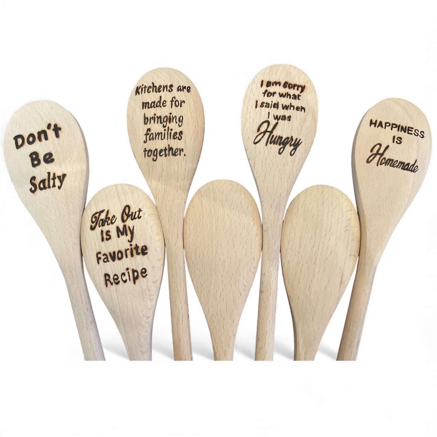 Wooden Cooking Spoons| Beechwood 14"| Eco-friendly| Kitchen Essentials