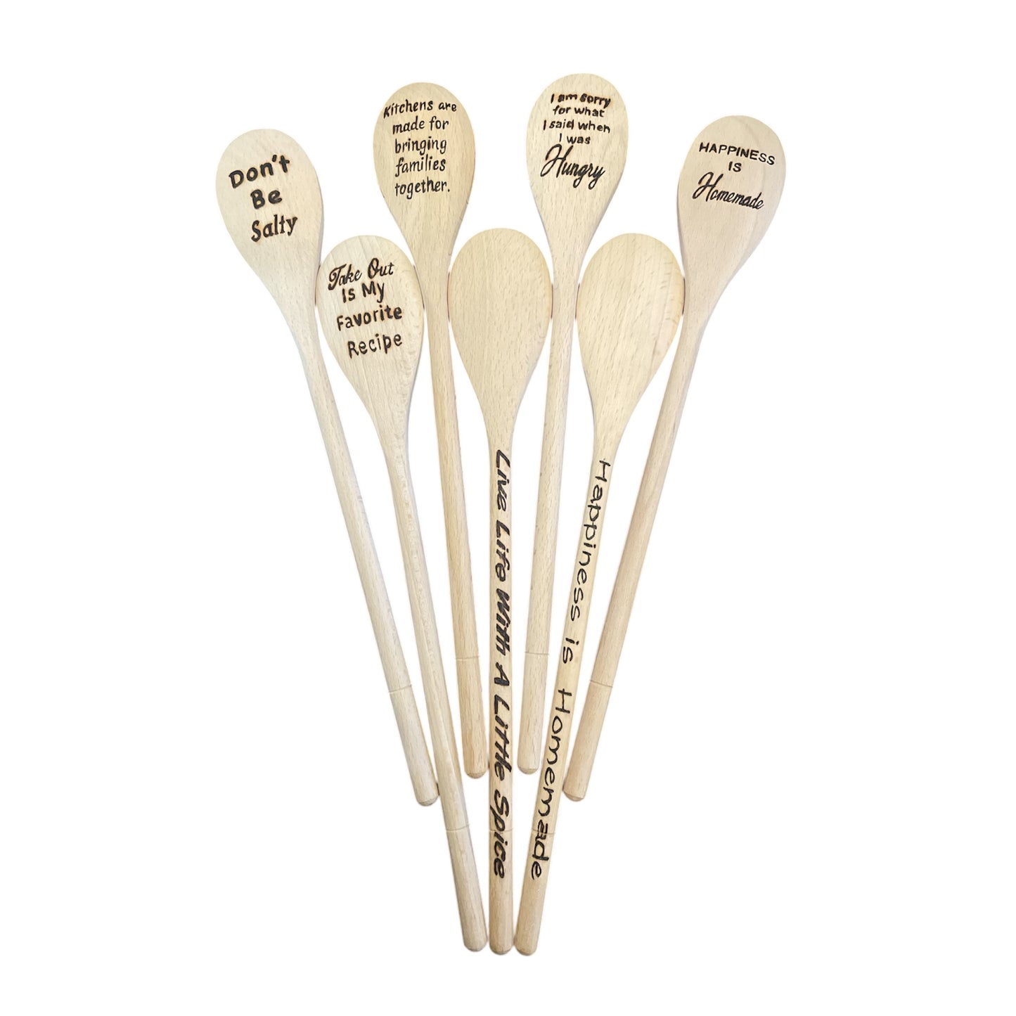 Wooden Cooking Spoons| Beechwood 14"| Eco-friendly| Kitchen Essentials