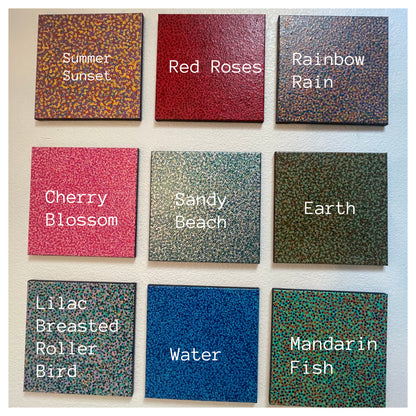 Original Abstract Painting| 9 Panel Artwork | Pointillism Artwork| Collectors Edition