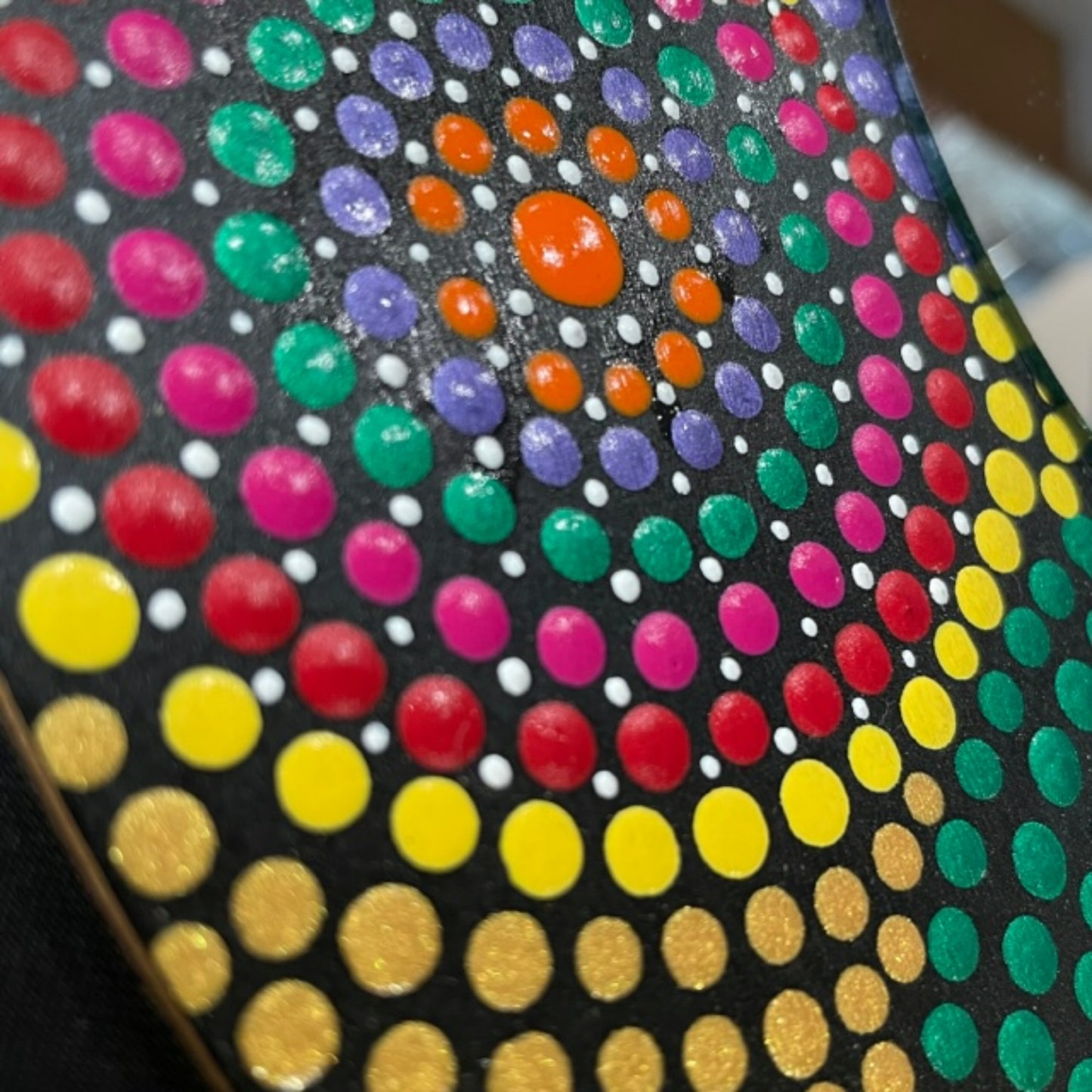 Herramientas de punteado con puntas grandes negras para pintura acrílica Dot Art, juego de 4 vendedores de EE. UU.