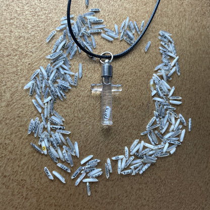 FAITH Cross Necklace Handmade Unique Jewelry