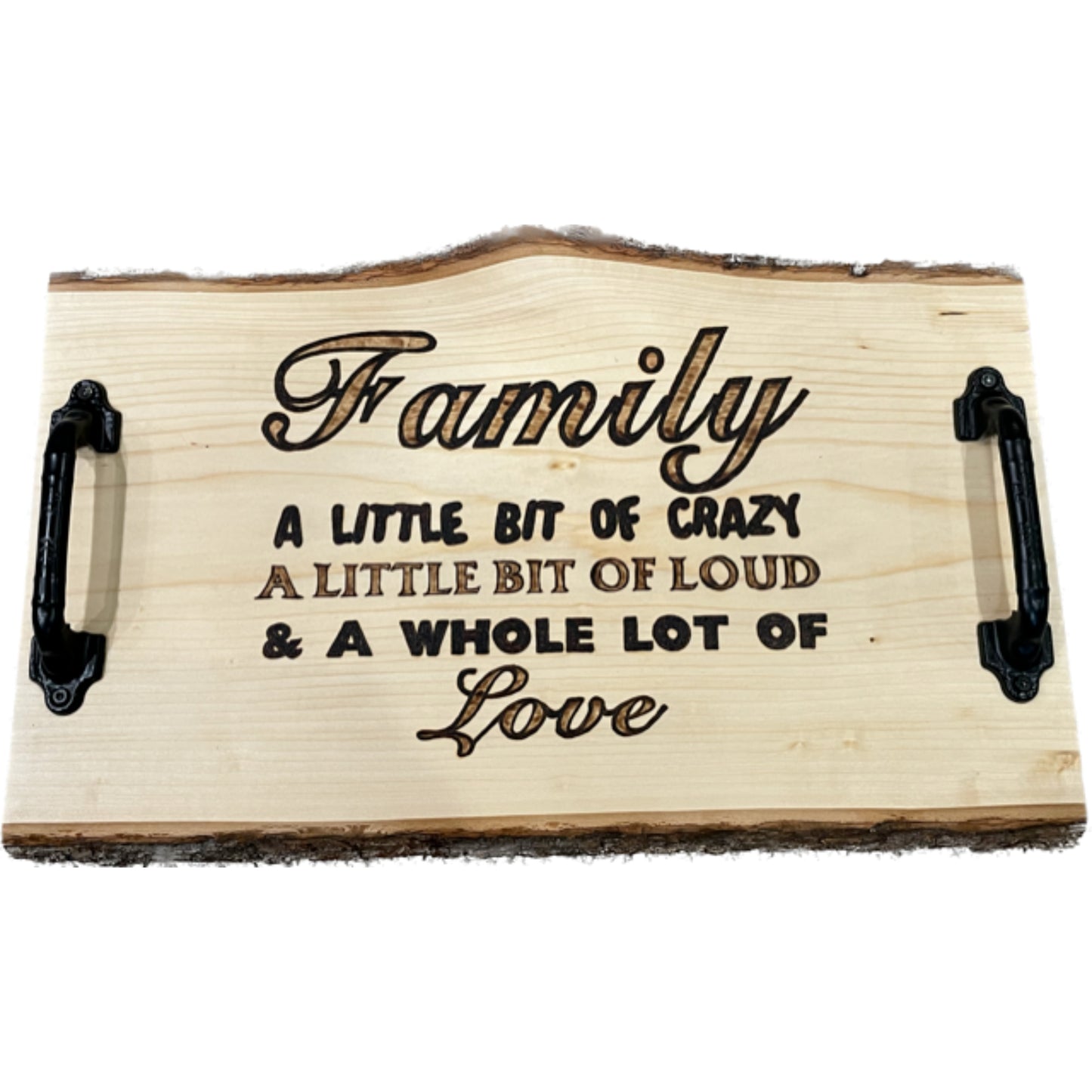 Charcuterie Board with Family love Butter Board Serving Tray