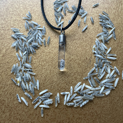 GOOD VIBES Collar de doble cara Joyería única hecha a mano