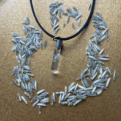 GOOD VIBES Collar de doble cara Joyería única hecha a mano
