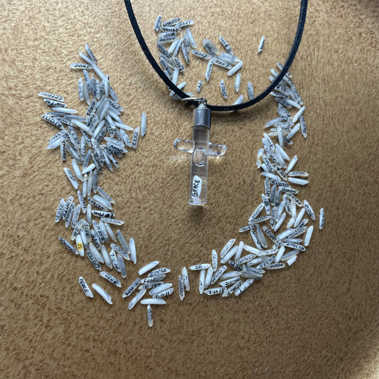 GRACE Cross Necklace Handmade Unique Jewelry
