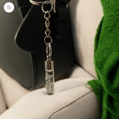 Collar de rosa transparente o llavero escribiendo en joyas hechas a mano de arroz