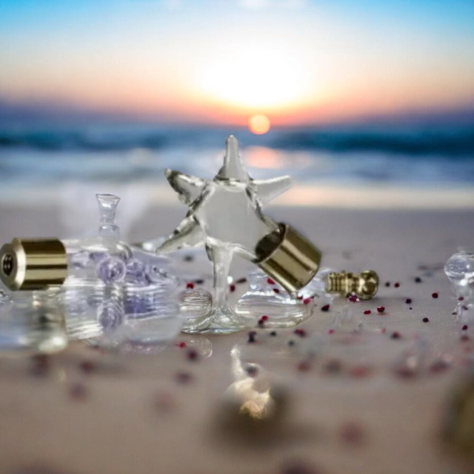 Starfish Necklace or Keychain Writing on a Grain of Rice Jewelry