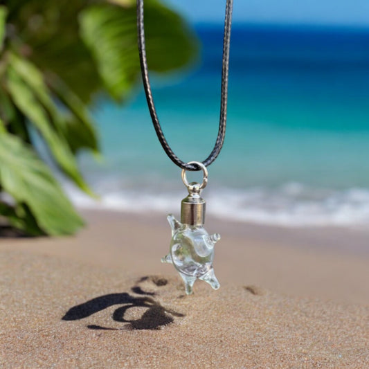 Starfish Necklace or Keychain Writing on a Grain of Rice Jewelry
