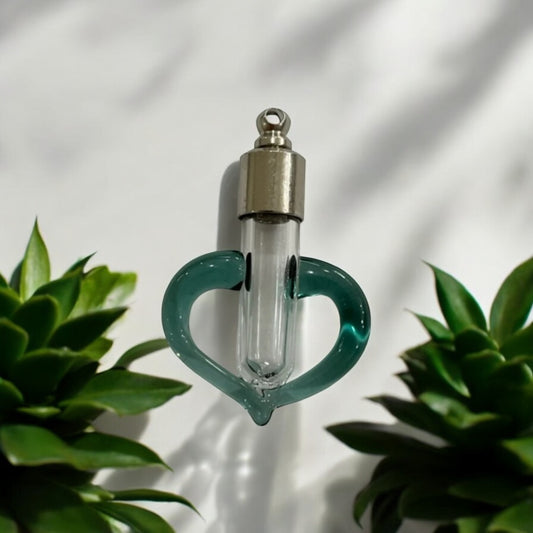 Collar de corazón turquesa o llavero escribiendo en joyas hechas a mano de arroz
