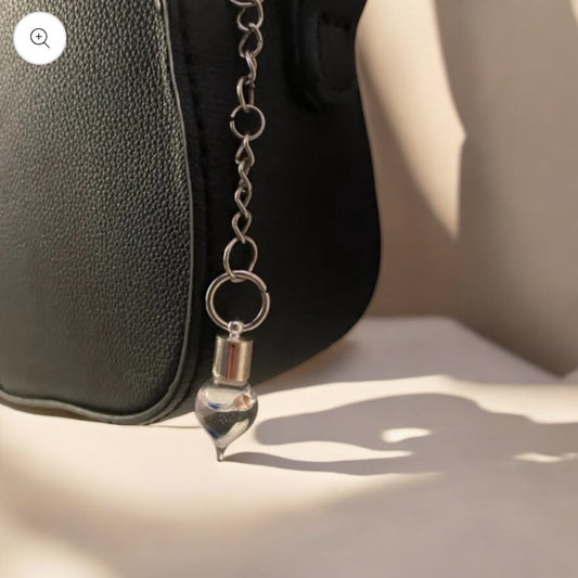 Collar de lágrima o llavero escribiendo en joyas hechas a mano de arroz