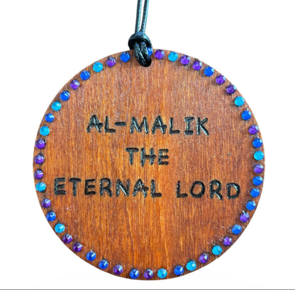 Ayatul Kursi Caligrafía árabe Dua Oración Madera Quemada Arte de pared