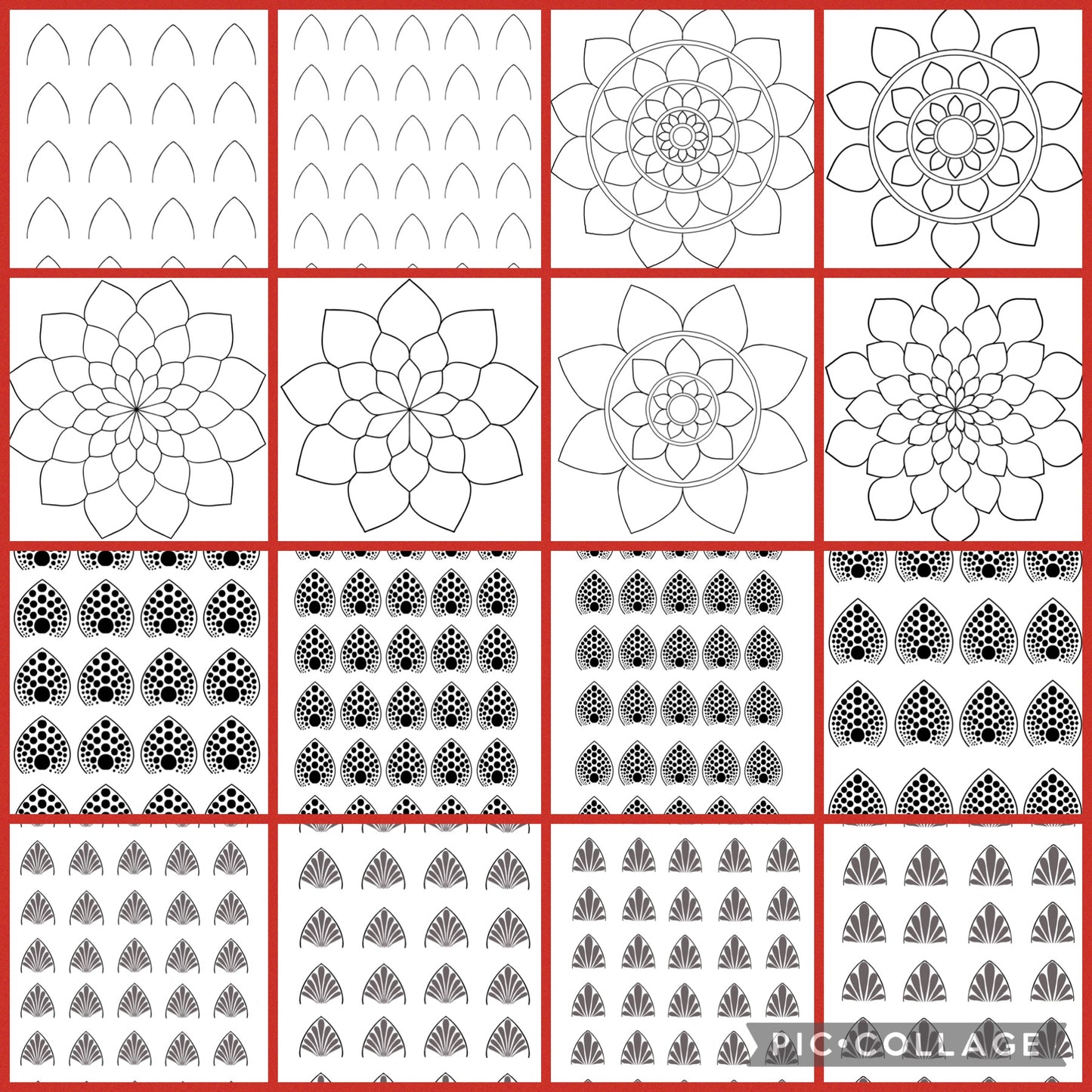 Dot Art Mandala Swoosh Hojas de práctica Archivo PDF (solo descarga digital) 16 páginas | Hojas de actividades | Hojas de Trabajo | Hojas imprimibles