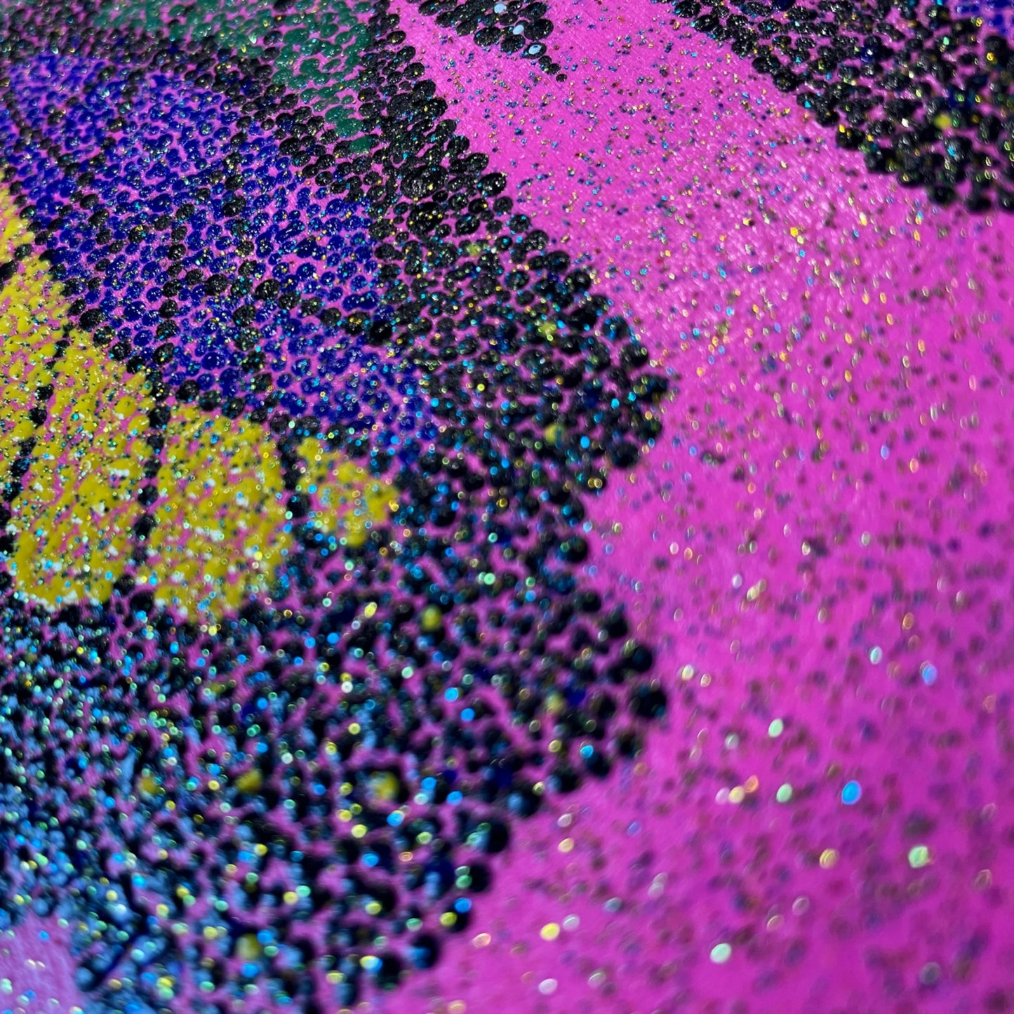 Butterfly Dot Art Glitter Splash Decoración casera hecha a mano