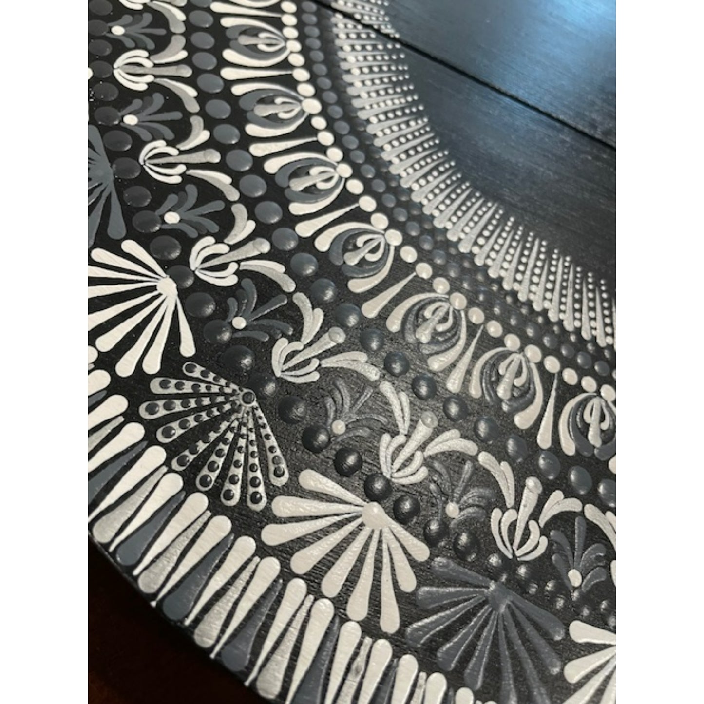 Espejos de pared Dot Art Mandala Colores vibrantes Pintura acrílica hecha a mano Trabajo de arte en el hogar y la oficina