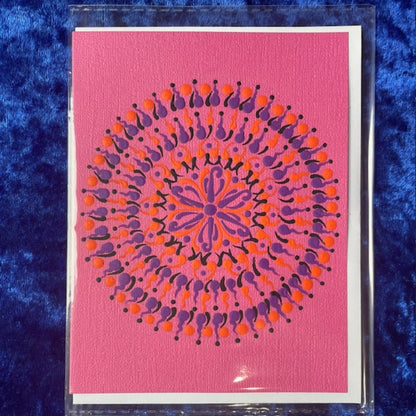 Greeting Cards Handmade Dot Art Mandalas and Designs