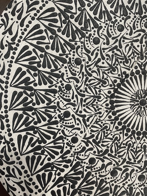 Espejos de pared Dot Art Mandala Colores vibrantes Pintura acrílica hecha a mano Trabajo de arte en el hogar y la oficina
